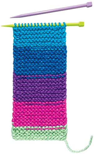 Creativity for Kids Learn to Knit Pocket Scarf - DIY Knitting Kit for Beginners, Kids Craft Kit Creativity for Kids
