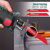 HYCHIKA Reciprocating Saw, 18V MAX Cordless Saw with 2.0Ah Battery, 2800SPM,7/8" Stroke Length, Variable Speed, Tool-Free Blade Change, 6 Saw Blades HYCHIKA BETTER TOOLS FOR BETTER LIFE