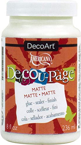 DecoArt Decoupage Glue, 8-Ounce, Matte Finish - WoodArtSupply