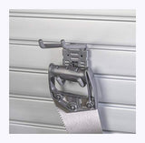 HandiWall Double Utility Hook with Locking Bracket for Tool Storage on Garage Slatwall Panels HandiWall