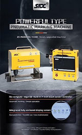 US Stock Pneumatic Marking Machine 150x80mm Powerful Metal Engraving Machine Depth 1mm Pneumatic Dot Peen Marking Machine for Letters Serial Numbers ZAC