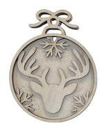 Deer Door Sign 3 Pieces Laser Cut Out Unfinished RND54 The Wood Shape Store