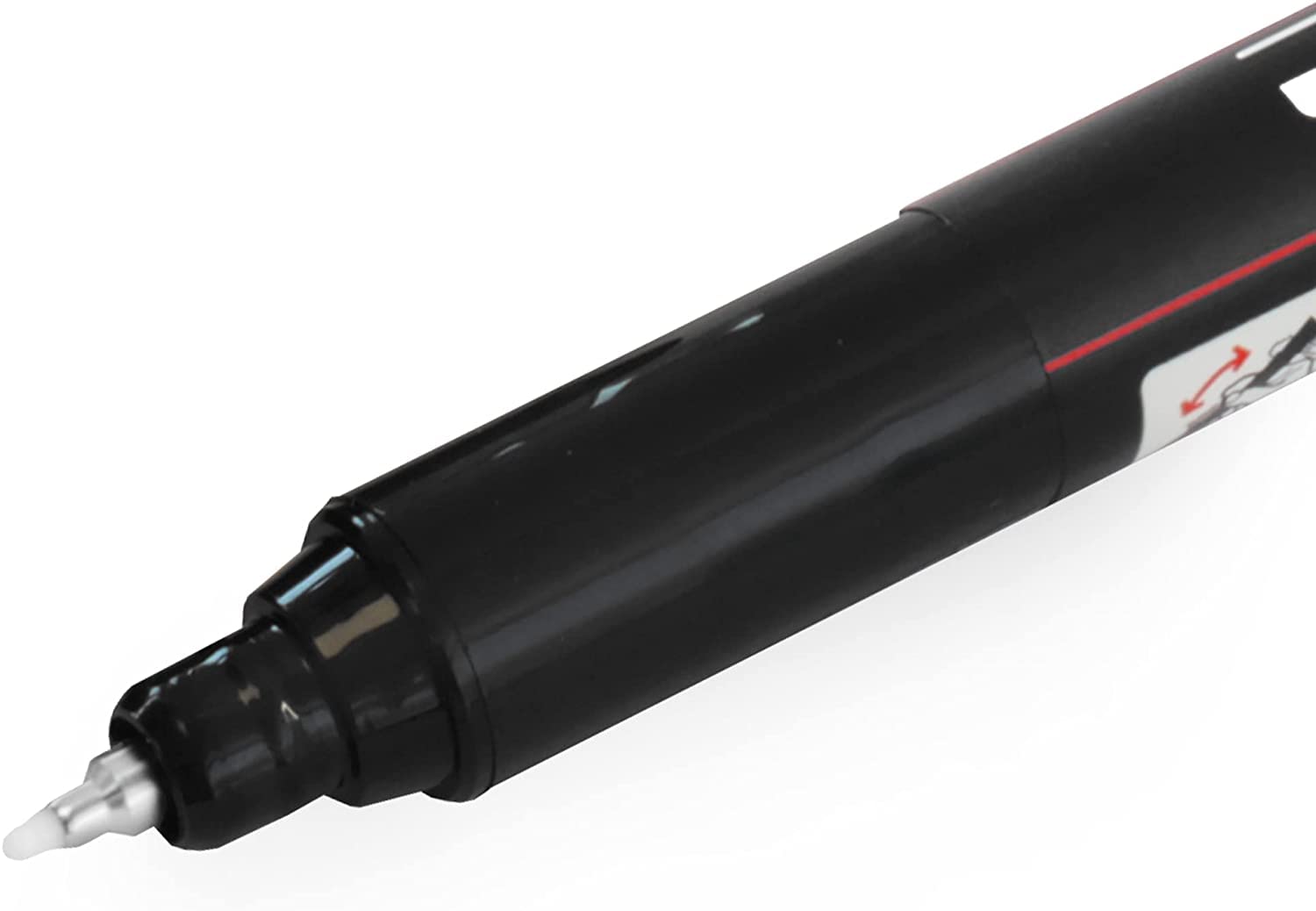 Posca - Ultra Fine to Fine Paint Marker Pens Set - PC-1MR, PC-1M, PC-3M - White & Black Ink - Pack of 6 posca