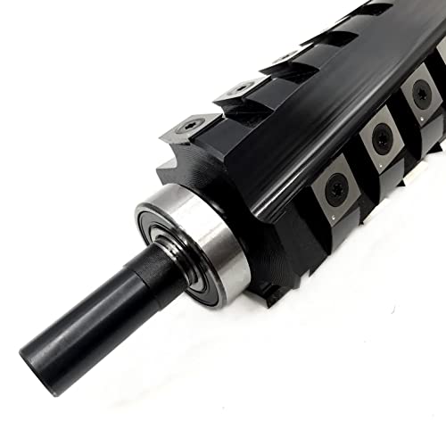 WONENGDA - 6" Woodworking Tool Spiral Cutter Head and Helical Cutterhead for Grizzly Jointer, 4 Rows 26 Inserts WONENGDA