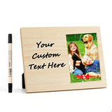 Lnzong Personalized Baby Picture Frame-Ideal Memorial Gift for Baby Friend Couple Family Dog Cat Pet Keepsake Photo Frame, Wood Picture Frame for All Lnzong
