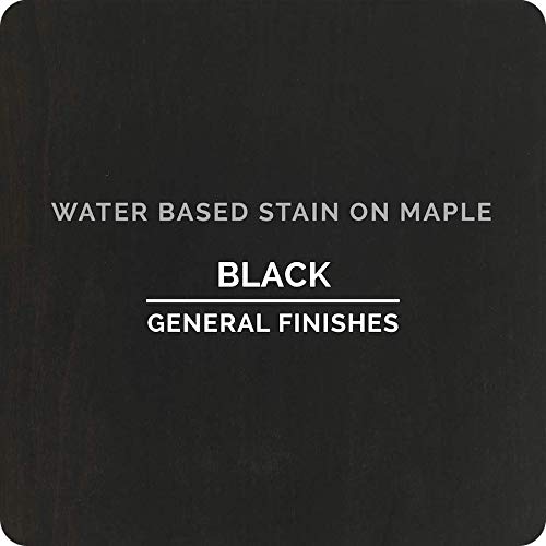 General Finishes Water Based Wood Stain, 1 Pint, Black General Finishes