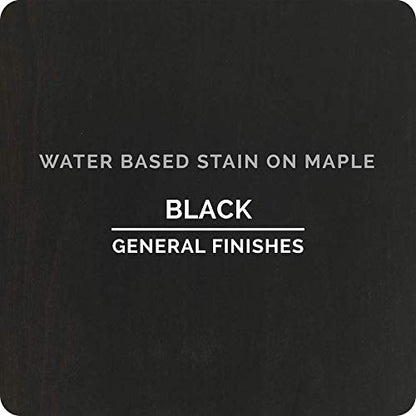 General Finishes Water Based Wood Stain, 1 Pint, Black