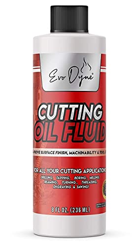 Cutting Oil, Cutting Fluid 8-OZ, Made in The USA | Cutting Oil for Drilling, Tapping, Milling | Professional Grade Fluid Oil - Machine Cutting Fluid, Evo Dyne
