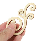 Yardwe Decorative Wood Chips 16pcs Wooden Leaves Cutout Unfinished Wood Leaf Slices Hollow Out Blank Chips DIY Crafts Pieces Art Embellishment for Yardwe