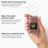 Arteza Fine Glitter, Set of 6, Metallic Glitter for Resin in 1.5-oz Bottles, Arts and Crafts Supplies for Art Class, After-School Programs, and ARTEZA