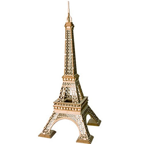 ROBOTIME Assembly Famous World Architecture Eiffel Tower Exquisite Wood Craft Kits for Kids Best Model Kits and DIY Arts Projects for Adults ROBOTIME