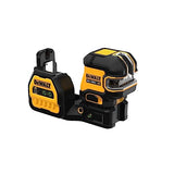 DEWALT 20V/12V MAX Laser Level, Cross Line Laser and 5 Spot Laser, Green, Bare Tool Only (DCLE34520GB),Yellow DEWALT