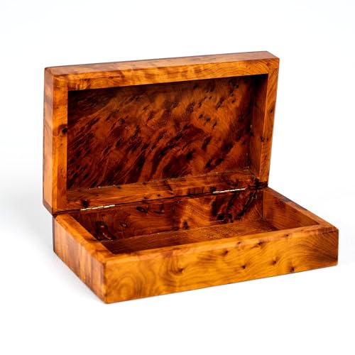 BAZAARDI Hand Carved Wooden Multipurpose Keepsake Jewelry Decorative Art Box Storage Organizer (Large wood Box,Antique) (Medium) BAZAARDI
