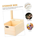 Holibanna 2pcs Box Wooden Storage Box Jewelry Container Wooden Treasure Containers Jewelry Organizer Clear Earring Display Holder Earring Gift Boxes Holibanna