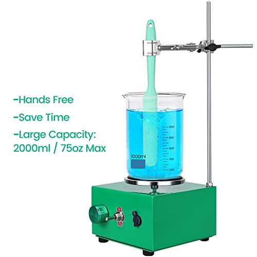 Electric Epoxy Mixer Machine for Resin Bubble Free, Standing Stirrer, 2000ml 75oz Large Capacity Mixing Tool