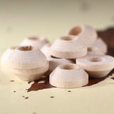 Factory Direct Craft Unfinished Wood Doll Pin Stands Set of 24 for Crafts, Doll Making and More - 1-1/8 Inch Diameter Factory Direct Craft