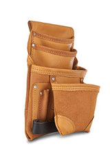 AWP Classic Leather Tool Pouch, Crafted from Premium Top-grain Leather, Compatible with Work Belts Up to 3 Inches Wide, Tool Belt Accessory, Tan AWP