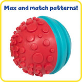 READY 2 LEARN Paint and Dough Texture Spheres - Set of 4 - Ages 2 + - Mix and Match Sensory Fidget Toys for Toddlers - DIY Textures and Patterns, READY 2 LEARN