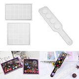 ResinWorld Shot Glass Serving Tray Mold + Rectangle Square Tray Mold for Resin ResinWorld