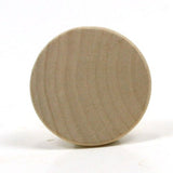 Mylittlewoodshop Pkg of 25 - Round Circle Disk - 1 inch in Diameter with Beveled Edge and 1/8 inch Thick Unfinished Wood (WW-WNC100-26) Unique Wood Shapes
