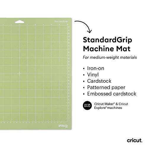Cricut Variety Pack(1 StrongGrip, 1 LightGrip, 1 StandardGrip) Adhesive Cutting Mat 12"x12", Cutting Mat For Cricut Maker/Cricut Explore, Use with