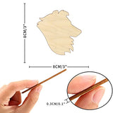 Collie Dog Head Wood Craft Unfinished Wooden Cutout Art DIY Wooden Sign Inspirational Wall Plaque Rustic Wall Art Hanging Decor for Living Room Arupkeer