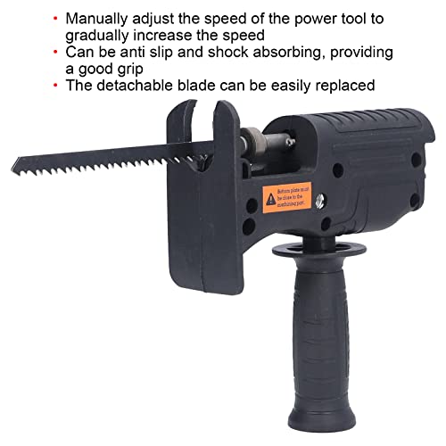 Reciprocating Saw, Electric Reciprocating Saw Handheld Reciprocating Saw Electric Hand Saw Electric Drill Accessories For Woodworking, Household, Qinlorgo