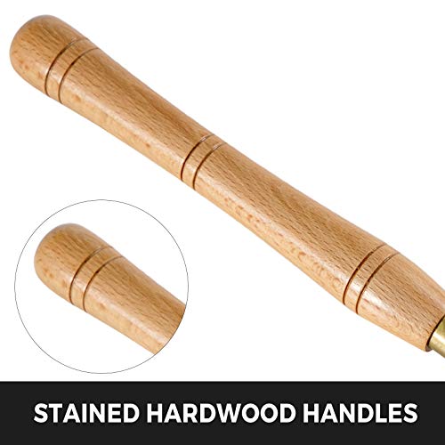 Mophorn Lathe Chisel 8 Piece Wood Lathe Chisel Cutting Carving HSS Steel Blades Wood Turning Tools Lathe Chisel Set Wooden Case for Storage for Wood Mophorn