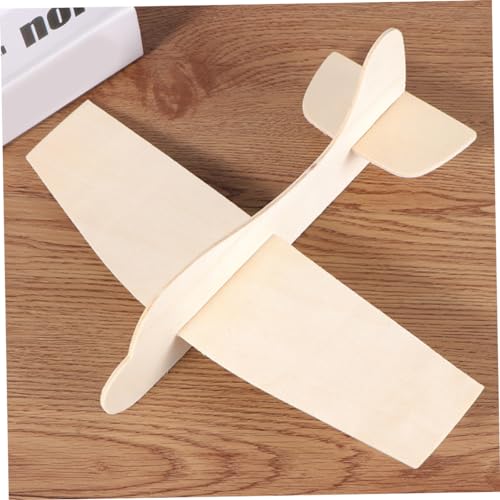 Vaguelly 15pcs Blank Wood Aircraft Toys DIY Wooden Plane Wooden Airplane Puzzle DIY Blank Wooden Airplane Unfinished Wood Airplanes Unpainted Wood Vaguelly