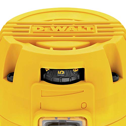 DEWALT Router, Fixed Base, 1-1/4 HP, 11-Amp, Variable Speed Trigger, Corded (DWP611),Yellow DEWALT