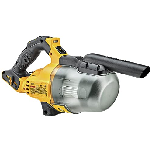 DEWALT 20V Vacuum, Cordless Handheld Vacuum, HEPA, Battery Not Included (DCV501HB), Yellow - WoodArtSupply