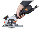 WEN 3625 5-Amp 4-1/2-Inch Beveling Compact Circular Saw with Laser and Carrying Case WEN