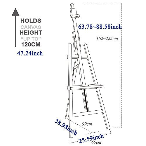 Mont Marte Floor Easel w/Tilt Beech Wood - WoodArtSupply