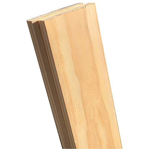 Pine Wood Lumber Board 6 Count Wooden Lumber Plank 3/4 in x 4 in x 3 ft Unfinished Suitable for Construction Projects DIY Decor Planed Timber for Wood To The World