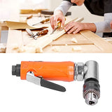 Right Angle Air Drill Alloy Steel Power Air Angular Drilling Machine 1500rpm Pneumatic Drill Elbow Head Manual Tool (American style) LiebeWH