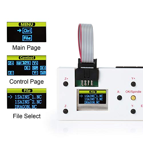 SainSmart Genmitsu CNC Router Offline Control Module for CNC Machine 1810-PRO/3018/3018-PRO - WoodArtSupply