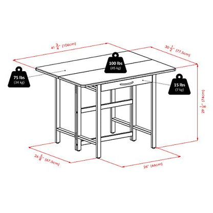 Winsome Taylor Dining, Walnut - WoodArtSupply