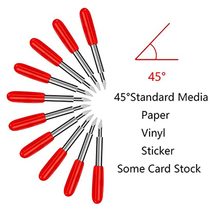 AUNKZL 50 Pcs Replacement Blades Compatible with Explore Air /Air2/Air 3 /Maker/Maker 3 Cutting Machines - Include 10PCS Fine Point Blade, 30PCS - WoodArtSupply