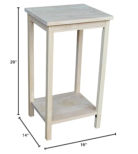 International Concepts Portman Accent Table, Unfinished IC International Concepts