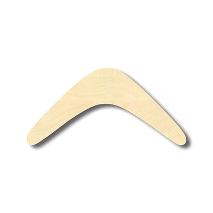 Unfinished Wood Boomerang Wood Shape - Craft - up to 24" DIY 8" / 1/8"