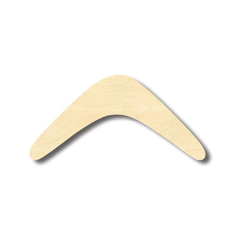 Unfinished Wood Boomerang Wood Shape - Craft - up to 24" DIY 8" / 1/8" 24 Hour Crafts