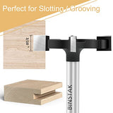 BINSTAK CNC Spoilboard Surfacing Router Bit 1/4 Inch Shank, Extra Large 1-1/2 Inch Cutting Diameter, Slab Flattening Router Bit Planing Bit Wood BINSTAK