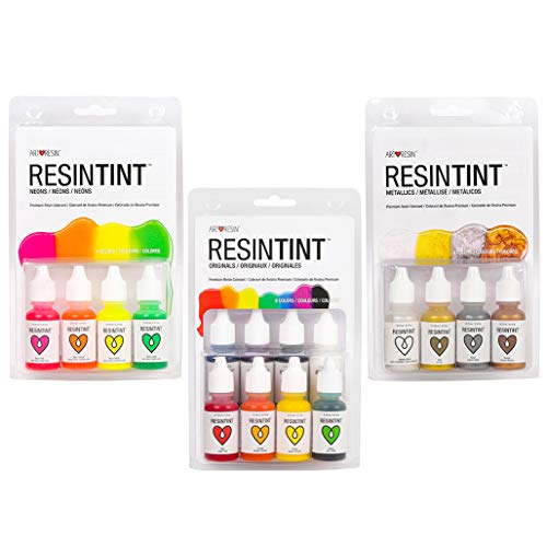 ResinTint - Liquid Pigment - Non-Toxic - Non-Flammable - Complete Set Bundle - 16 Colors - WoodArtSupply