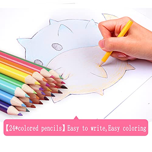 DLUCKY 208 PCS Art Supplies, Drawing Art Kit for Kids Adults Art Set with Double Sided Trifold Easel, Oil Pastels, Crayons, Colored Pencils,