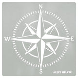 Aleks Melnyk #72 Compass Rose Stencil Small, Nautical Stencil for Painting on Wood, Template Craft Wood Burning, Pyrography, Painting and Engraving, - WoodArtSupply