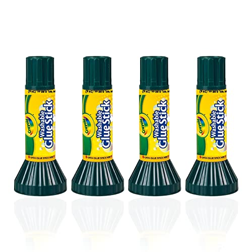 The Mega Deals Glue Sticks - 0.88 Ounce, 4 Count Glue Stick - Blue Glue Sticks for Kids Dries Clear, Clear,Blue,Purple The Mega Deals