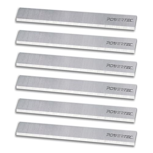 POWERTEC 6-1/8 Inch Jointer Blades for Ridgid JP06000, JP06101, JP0610, Craftsman 21705 Jointer, Replacement for Ridgid AC8600, JE08008, Craftsman POWERTEC