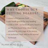Personalized Engraved Wood Cutting Board - 9 Designs and 3 Wood Types - Made in the USA - Custom Wedding Gift, Anniversary Gift, Housewarming Gift, Generic