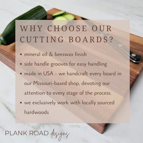 Personalized Engraved Wood Cutting Board - 9 Designs and 3 Wood Types - Made in the USA - Custom Wedding Gift, Anniversary Gift, Housewarming Gift, - WoodArtSupply