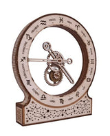 Wood Trick Zodiac Kinetic Clock 3D Wooden Puzzles for Adults and Kids to Build - Magic Mechanism Aesthetic Design - Model Kits for Adults - Wood Trick